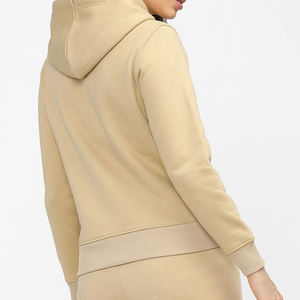 Sudadera de invierno para mujer al por mayor, talla grande, con hombros caídos, con capucha, con cremallera, antipilling, transpirable, forrada, de tejido de punto - Product Image 2