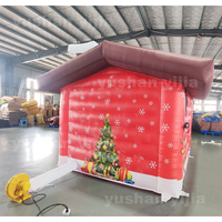Maisons de Noël gonflables, tente gonflable publicitaire Père Noël, cabane gonflable pour la décoration d'événements