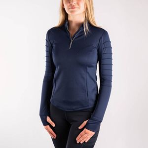 Confortable femmes équitation chemise vêtements de sport personnalisable vêtements équestres en gros équitation spectacle chemises couche de base haut - Product Image 1