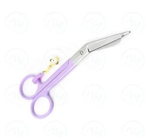 Tijeras de enfermera de acero inoxidable y tijeras de vendaje Lister 14,5 cm con logotipo de goma de lujo personalizado - Product Image 6