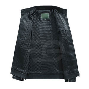 Men Leather <b>Jacket</b> Trend Fashion Streetwear Outerwear Winter Apparel Durable Leather Clothing <b>Smart</b> Design - Product Image 3