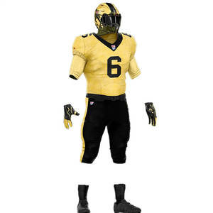 Maillot de football américain à manches courtes personnalisé unisexe, respirant, uniforme de taille plus à sublimation pour hommes et femmes - Product Image 4