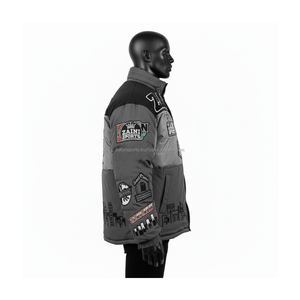 Premium Quality 380GSM Heavy Polyester Fabric <b>Soft</b> Nylon <b>Shell</b> Quilted Warm Winter Outerwear Puffer <b>Jacket</b> for <b>man</b> - Product Image 5