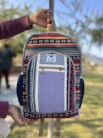 Offre Spéciale chanvre pochette d'ordinateur sac à dos durable nouveauté Jute avec coton matériel unisexe Multi utilisations nouveau Design sac