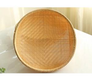ตะกร้าไม้ไผ่ทรงกลมขนาดเส้นผ่าศูนย์กลาง24ซม. สำหรับเก็บต้นกำเนิดผักผลิตจากเวียดนาม - Product Image 2