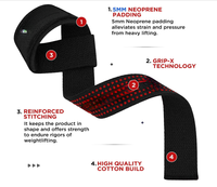 Bandes de poignet respirantes en néoprène antidérapantes de taille personnalisable pour hommes et femmes, pour la musculation, la force athlétique et l'exercice en salle de sport