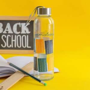 Vaso Pequeño de Vidrio 1x1 para Bebidas, Botella para Llevar - Product Image 4