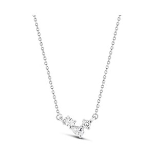 Collar con Colgante Solitario de Diamante Cultivado en Laboratorio, 0.25 Quilates, Oro Sólido de 14K, Corte E-VS2, para Bodas y Eventos - Product Image 2