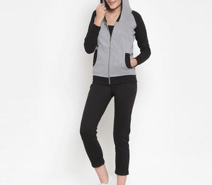 Custom Unique Design Wholesale Winter Women Tracksuit for Sale High Quality 100%Cotton Fleece Ladies Women Tracksuits - Product Image 3