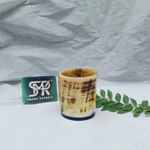 Copa de Vino de Cuerno de Búfalo de Diseño Personalizado, Hecha a Mano, Natural, Pulida, Clásica, para Amantes de las Fiestas y de la Cerveza Artesanal - Product Image 1