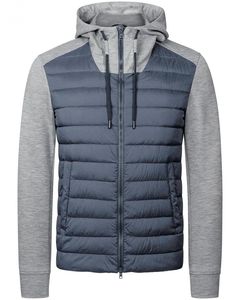 Chaqueta acolchada con capucha ecológica unisex de alta calidad con cierre de cremallera logotipo frontal personalizado informal a prueba de agua/viento - Product Image 1