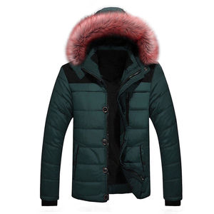 Veste parka d'hiver légère pour homme, taille plus 6XL, col montant standard, capuche, imperméable, doublure en polaire, motif sur le devant - Product Image 4