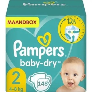 For <b>Pampers</b> Baby Dry New Born Diapers Size <b>2</b> 4 and Jumbo Soft Cotton Baby Nappies Low Price - Product Image 3