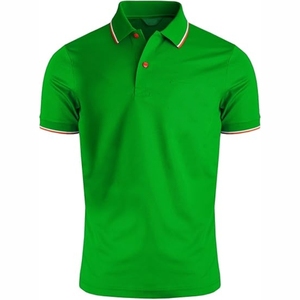 T-shirts de polo de sport vierges en polyester 100% à séchage rapide personnalisés pour hommes de haute qualité - Product Image 5