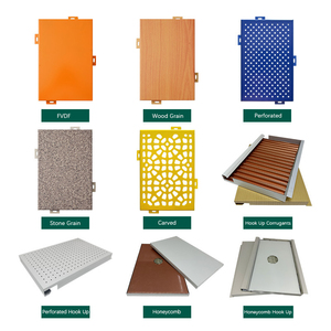 Panneau de revêtement mural en aluminium imperméable décoratif 3D à lattes ondulées <span class=keywords><strong>pour</strong></span> l'intérieur et l'extérieur des halls d'hôtels - Product Image 3