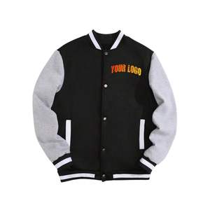 Chaqueta Universitaria de Béisbol Vintage Personalizada para Hombre, de Lana, con Mangas de Cuero, Estilo Urbano, Bordado con Letras Universitarias en la Parte Delantera, con Calefacción - Product Image 4