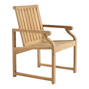Fauteuil de jardin en teck massif résistant aux intempéries, design moderne à lattes, mobilier d'extérieur pour maison, villa et hôtel - Product Image 2