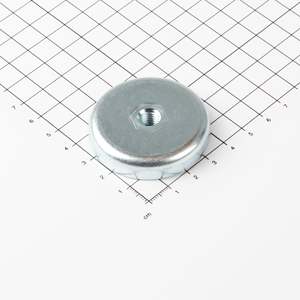 Gripper piatto in neodimio Ø47x9,2mm con filettatura interna - Product Image 1