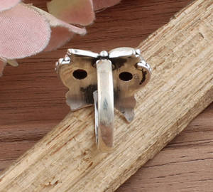 แหวนเงินสเตอร์ลิง925วินเทจพร้อมอัญมณีโกเมนสีแดงทำด้วยมือเครื่องประดับใบโบฮีเมียนสำหรับผู้หญิง - Product Image 1