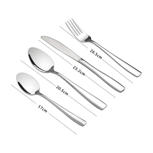 Satin-finished Cutlery Sleek Handle Corrosion Resistant Cutlery Flatware <b>Set</b> Available New Arrival Coating Mirrored Steel - Product Image 2