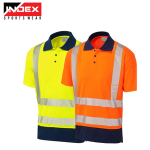 Multi Color Hi Vis Safety Reflective Short Sleeve T-shirt Combinaisons personnalisées pour hommes et femmes avec logo personnalisé - Product Image 5