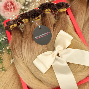 Superventas 2025 alta calidad 100% extensiones de Virgen cruda vietnamita recto cutícula completa punta plana Super doble dibujado al por mayor - Product Image 1