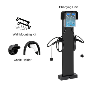 Estación de Carga para Vehículos Eléctricos de 44kW con Doble Salida CA, Cable de Conexión y Botón de Inicio/Parada para Uso Compartido - Product Image 1