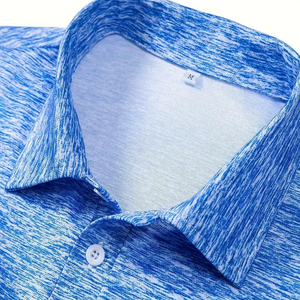 Vente en gros de polos décontractés pour hommes avec logo personnalisé en coton à manches courtes nouveau design de couleur unie disponible OEM - Product Image 4