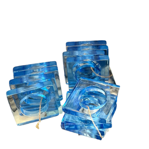 Anillos de servilleta de hoja barata de salida de fábrica, servilletero de acrílico, anillos de servilleta de boda para Decoración de mesa de cena - Product Image 2