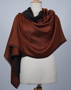 Luxury Women Cashmere Fine Wool Reversible <b>Wrap</b> Dual-Sided Soft Designer <b>Shawl</b> Stole for Winter <b>Wedding</b> Evening Daily Fashion - Product Image 2