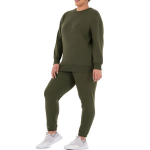 Ensemble de survêtement décontracté pour femmes, sweat-shirt à capuche pour femmes, survêtement pour toutes les saisons, coupe confortable, survêtement minimaliste pour femmes, look propre - Product Image 3