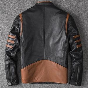 Hot Selling Customized Men's Winter Leather <b>Jackets</b> Best Plus Size Sheepskin Fur Bomber Overcoat with Embroidery <b>Smart</b> Wear - Product Image 4