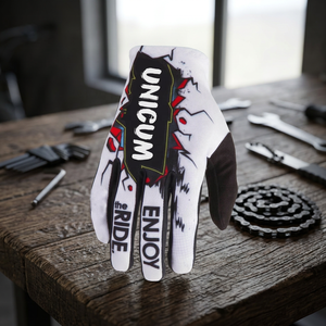 Gants de motocross unisexes tout-terrain MX MTB BMX DH VTT Downhill Cyclisme Poignées antidérapantes en cuir à doigts complets - Product Image 2