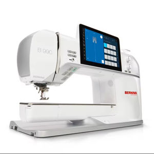 Machine à coudre BERNINAS 990 NEUF, point invisible, enrouleur de bobine, boutonnière, bras libre, manivelle manuelle, portable - Product Image 2