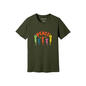 เสื้อยืดผ้าฝ้าย 100% พิมพ์ลายธีมความเมตตา น้ำหนัก 160-180 GSM มี 12 สีให้เลือก  รับออกแบบลายและตำแหน่งได้ตามต้องการ - Product Image 6