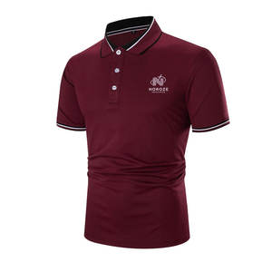 เสื้อยืดโปโลสำหรับผู้ชายผ้าฝ้าย100% ถักลายสีทึบบริการผลิตในปากีสถาน - Product Image 2