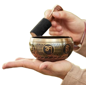 Un hermoso conjunto de cinco cuencos cantores hechos a mano para terapia de sonido y meditación. Precios al por mayor disponibles. - Product Image 4