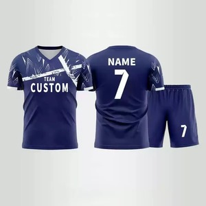 Uniforme de football de haute qualité, fabriqué par des professionnels, à séchage rapide, pour adultes, vêtements de sport confortables avec un nouveau design à manches courtes - Product Image 3