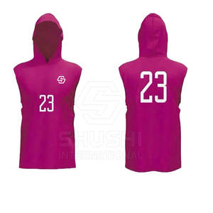 Sudadera con capucha sin mangas de fútbol con bandera personalizada para hombre, 7on7 talla grande, deportes de rendimiento transpirables de secado rápido con color y logotipo personalizados - Product Image 6