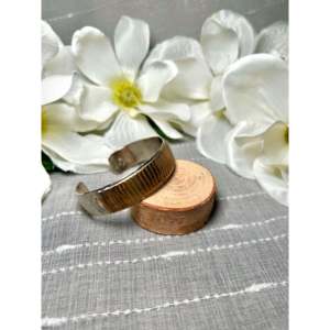 Navajo Handmade 14k Gold & Sterling <b>Silver</b> Cuff <b>Bracelet</b> Cultural Collectible Jewelry - Product Image 2