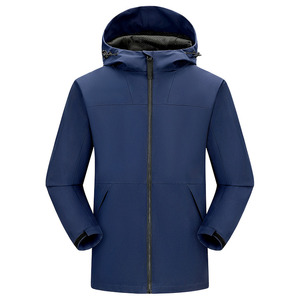 Manteau de pluie léger softshell avec logo personnalisé pour hommes, veste coupe-vent imperméable pour la randonnée hivernale, la pêche High Street - Product Image 4