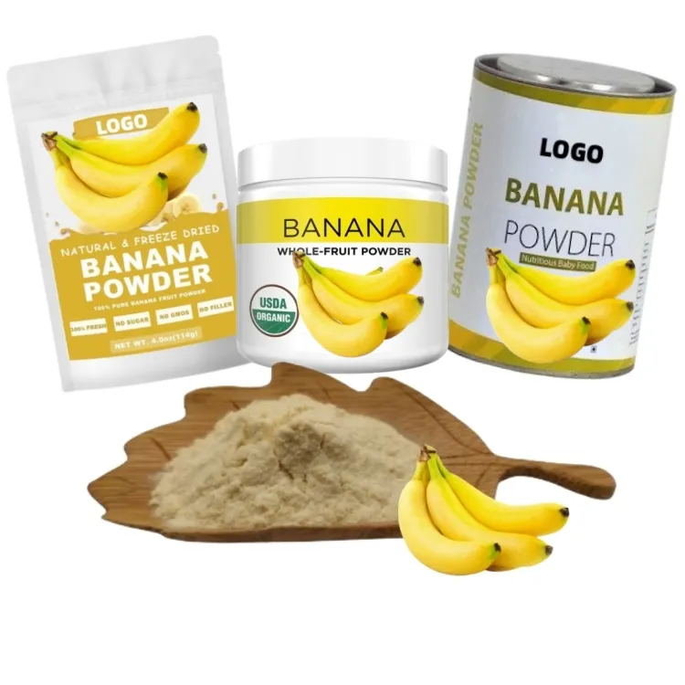 バナナパウダーOEM/ODM化粧品バナナドライパウダーグリーンバナナパウダー
