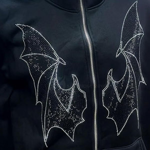 Sweat à capuche léger en polaire de haute qualité pour homme, avec strass et motif uni, en matière optimale, idéal pour l'hiver - Teint uni SALUBRIOUS SPORTS - Product Image 4