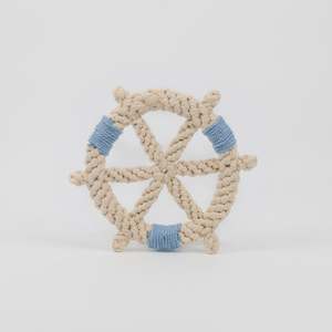 Classic Macrame Rope Pet Toy with Color <b>Wheel</b> Eco-Friendly Squeaky Feature for Dogs and <b>Small</b> Animals TPR Material Daily Use - Product Image 6