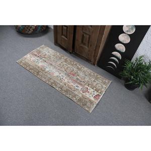 พรมขนาด 1.9x4.3 ฟุต พรมตุรกีขนาดเล็ก พรมลายต้นไม้และพืชสีน้ำตาล - Product Image 5