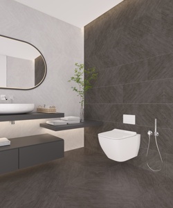 1er choix Qualité Design moderne 60x60 Carreau de porcelaine émaillée mate Bon prix Carreau de sol aspect pierre grise Vietnam Firebrick - Product Image 4