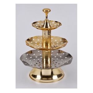 Soporte para tartas de acero inoxidable con logotipo personalizado más vendido, soporte para magdalenas de Metal chapado en oro único, herramienta para tartas a precio mayorista - Product Image 5