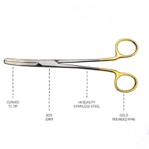 Pinzas de pinza de corona de buena calidad INSTRUMENTO DE ACERO manual diseño OEM con logotipo personalizado clase I a la venta - Product Image 3