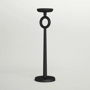 Candelabro Moderno de Hierro Negro Mate, Anillo Geométrico Decorativo, Candelabro Alto Minimalista para Velas de Pilar, Navidad, Pascua - Product Image 5