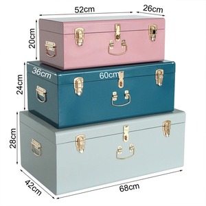 ชุดกล่องเก็บของโลหะ 3 สี ขนาดต่างๆ สำหรับตกแต่งบ้าน - Product Image 3